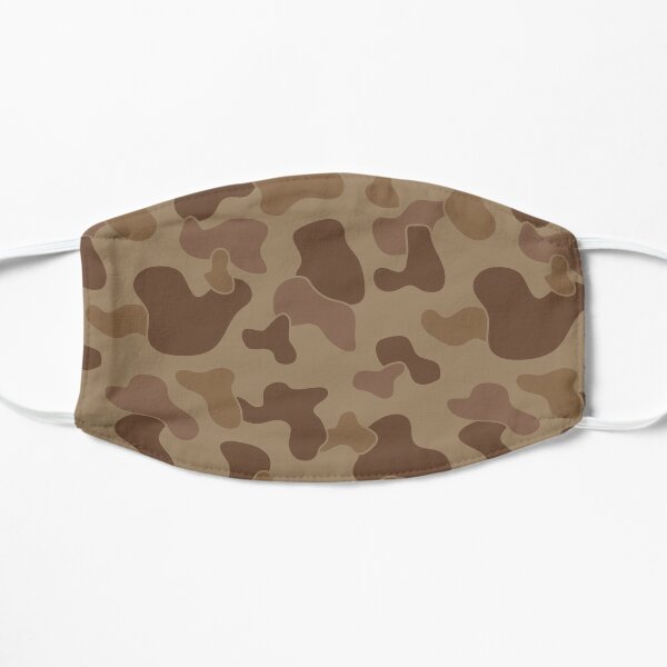 Camo Crocs Pattern Design Aesthetic Flat Mask