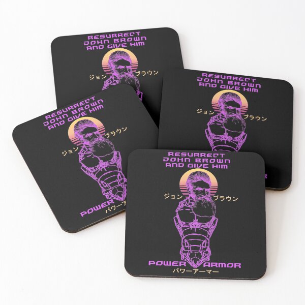Item preview, Resurrect John Brown And Give Him Power Armor - Vaporwave, Meme, Leftist, Socialist designed and sold by SpaceDogLaika.