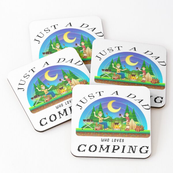 Item preview, just a dad who loves camping designed and sold by Wasef Baker.