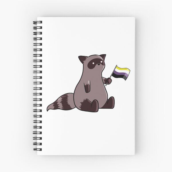 Item preview, Nonbinary Pride Raccoon designed and sold by imnotmadison.