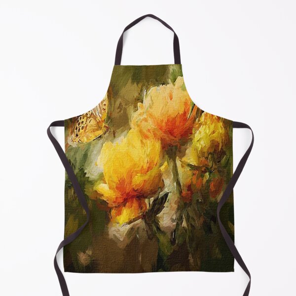 Item preview, Orange Flowers With Butterfly Colorful Bloossom Artwork Painting designed and sold by tee4shirt.