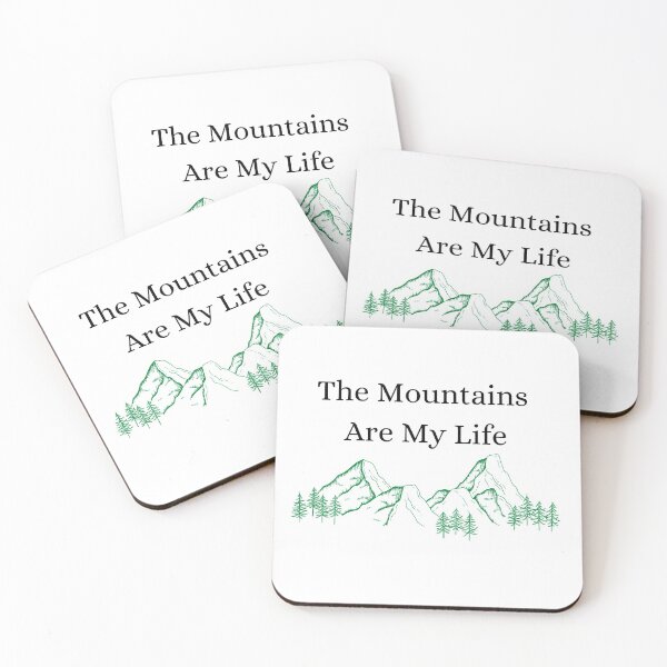 Item preview, The Mountains Are My Life designed and sold by MyHappyWorld.
