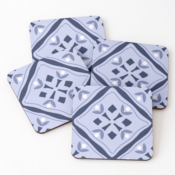 Item preview, Chinoserie Blue Diamonds - Light Warm Blue designed and sold by L Diane Johnson.