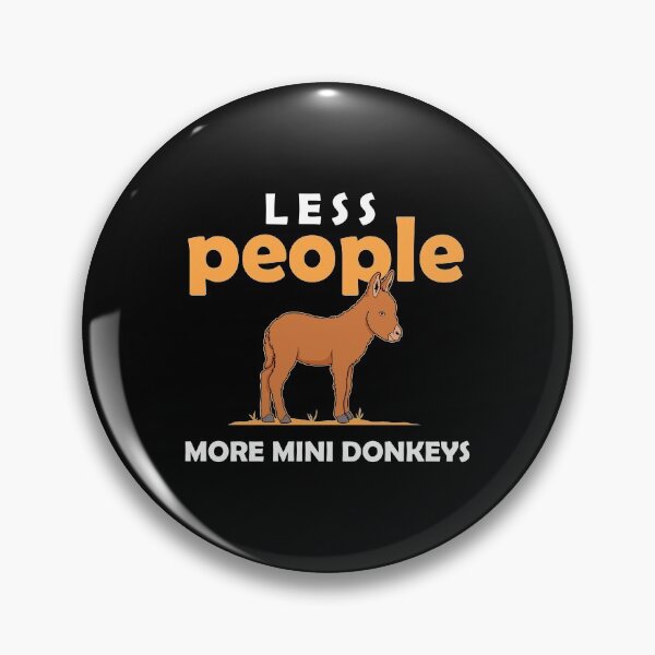 Item preview, Less People Mini Pet Lover Miniature Donkey graphic designed and sold by jakehughes2015.