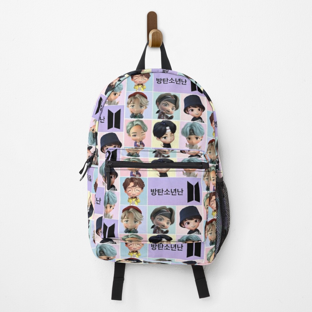 Blue Galaxy BTS Jin Allover Printed Backpack