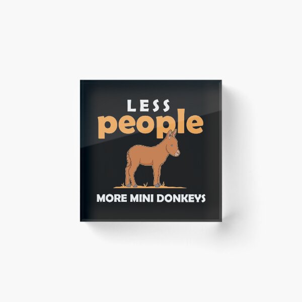Item preview, Less People Mini Pet Lover Miniature Donkey graphic designed and sold by jakehughes2015.