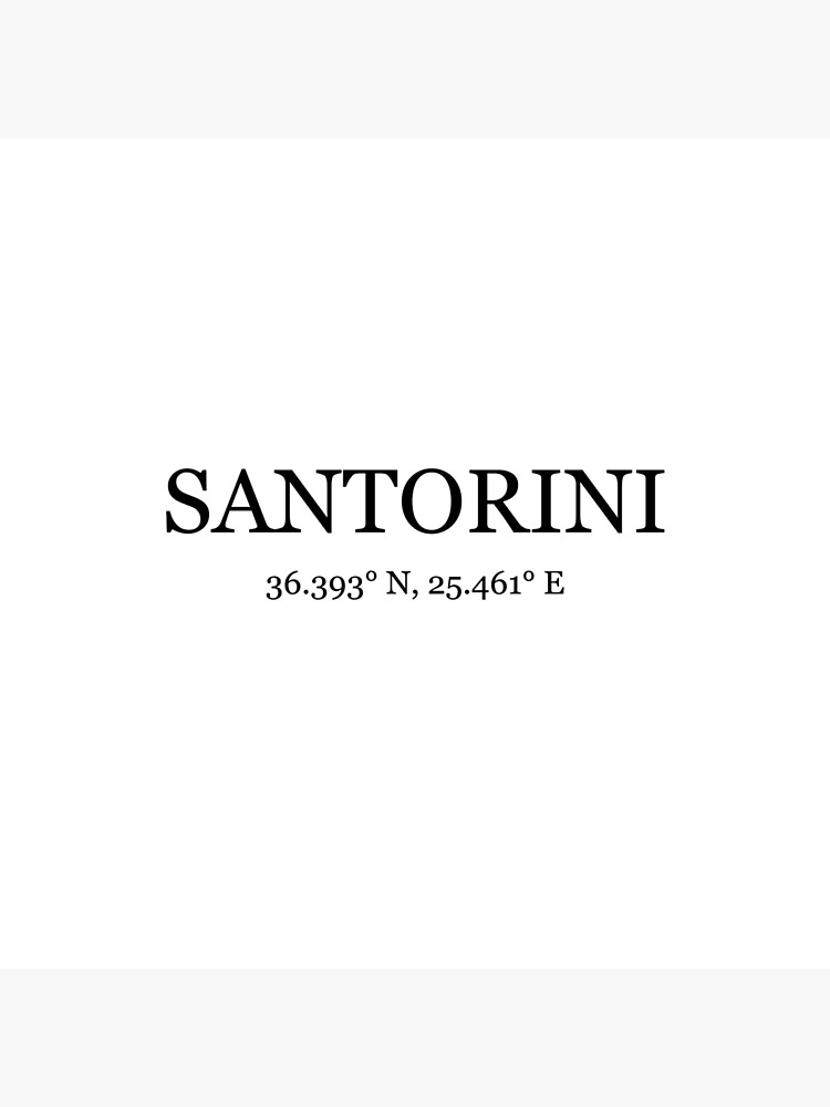 Santorini Greece Coordinates