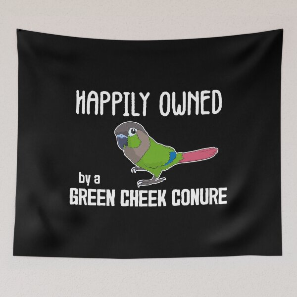 Item preview, Happily Parrot Owner Green Cheek Conure design designed and sold by jakehughes2015.