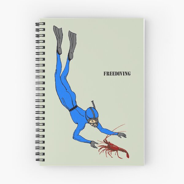 Item preview, Freediving Diver Observing a Spiny Lobster Underwater designed and sold by urmaddad.