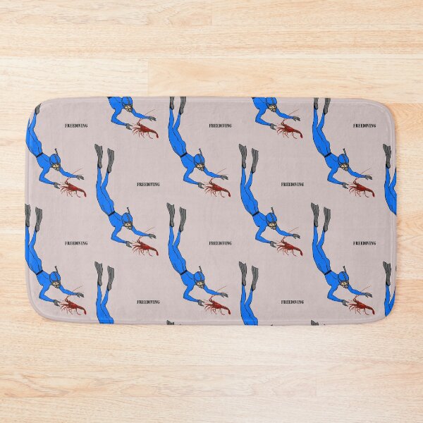 Item preview, Freediving Diver Observing a Spiny Lobster Underwater designed and sold by urmaddad.