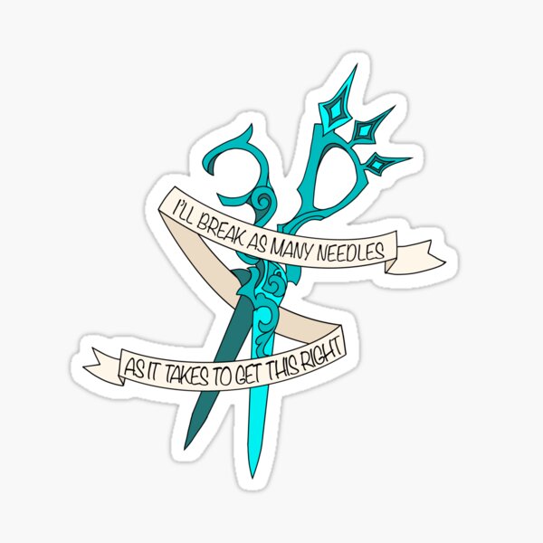Gwen the Hallowed Seamstress Scissors LoL Sticker