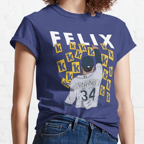 Felix Hernandez the king no 34 crown shirt, hoodie, sweater and v-neck t- shirt