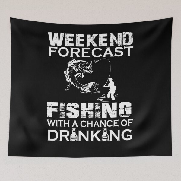 Item preview, weekend fishing funny saying gift designed and sold by BrennaEirlys.