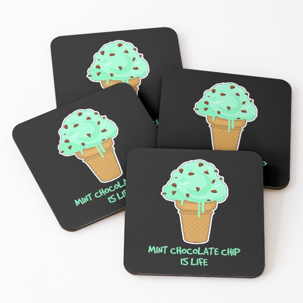 Item preview, Life Funny Ice Cream Quote Mint Chocolate Chip design designed and sold by jakehughes2015.
