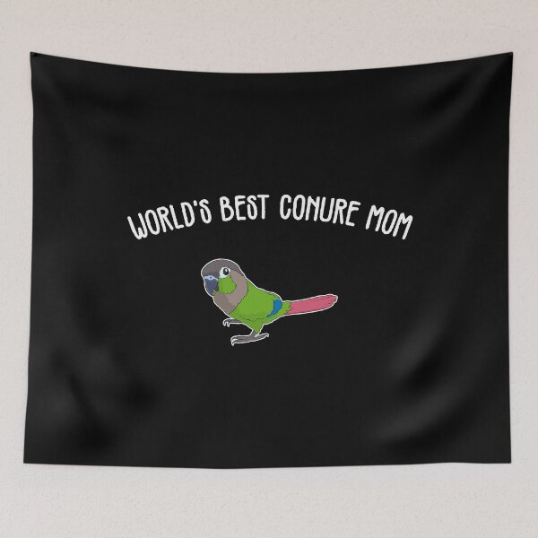 Item preview, World's Best Mom Parrot Lover Green Cheek Conure print designed and sold by jakehughes2015.