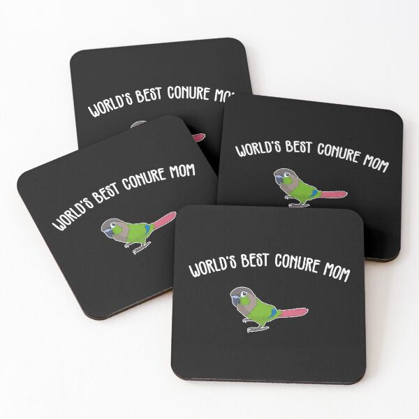 Item preview, World's Best Mom Parrot Lover Green Cheek Conure print designed and sold by jakehughes2015.