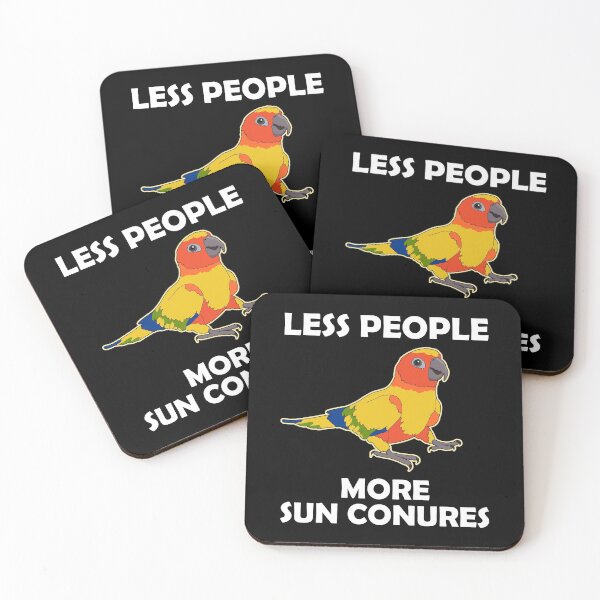 Item preview, Funny Parrot Lover Less People Sun Conure graphic designed and sold by jakehughes2015.