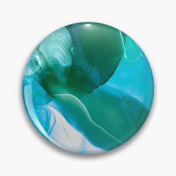 Item preview, Teal Meadly Marble Watercolor designed and sold by Designs By YL.