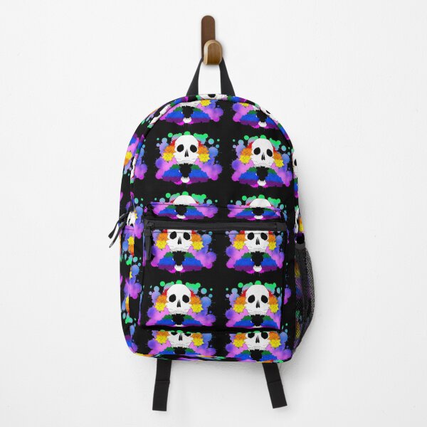 Item preview, Pride Skull and flowers ver. gay pride flag designed and sold by VPStellar.