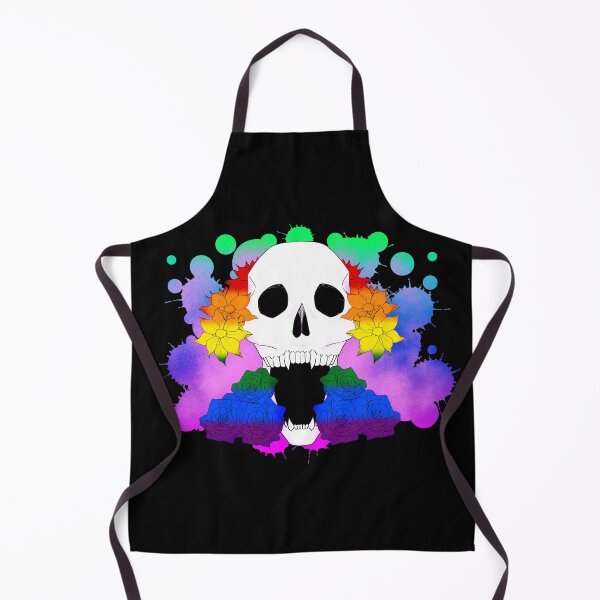 Item preview, Pride Skull and flowers ver. gay pride flag designed and sold by VPStellar.