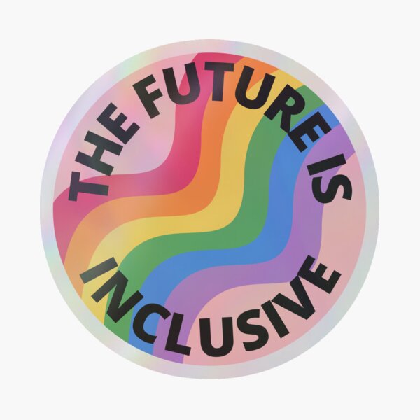 Item preview, The Future Is Inclusive Pride Rainbow Pink designed and sold by Wanderior.