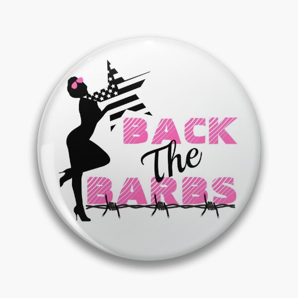Item preview, Back The Barbz in Classy Black Pink Retro--Funny Quotes designed and sold by Mary Maple.