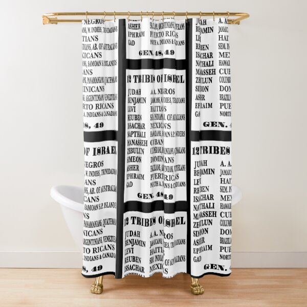 12 Tribes of Israel Shower Curtain