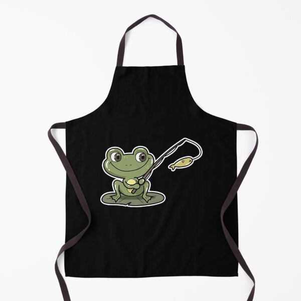 Item preview, Frog at Fishing with Fishing rod designed and sold by Snabdesign84.