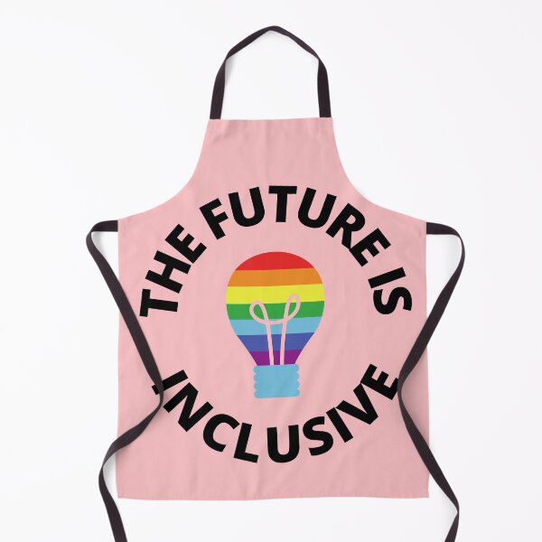Item preview, The Future Is Inclusive Pride Rainbow Pink Lightbulb designed and sold by Wanderior.