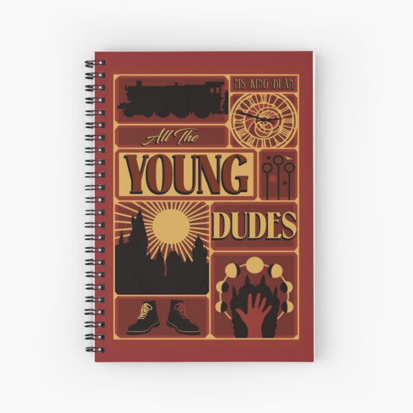 "All the Young Dudes Front (1)" Spiral Notebook for Sale by AlyshaNewton | Redbubble