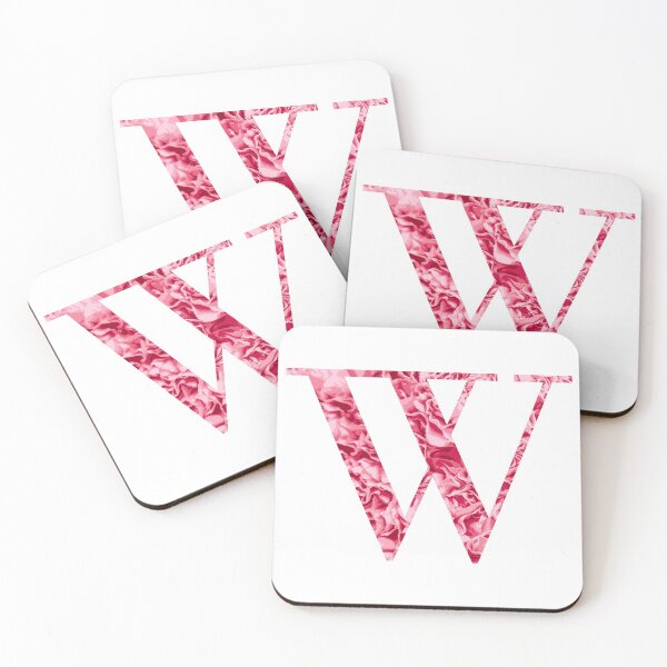 Item preview, Letter W - Light Pink Flowers designed and sold by CiaraPrints.