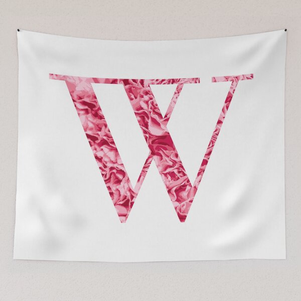 Item preview, Letter W - Light Pink Flowers designed and sold by CiaraPrints.