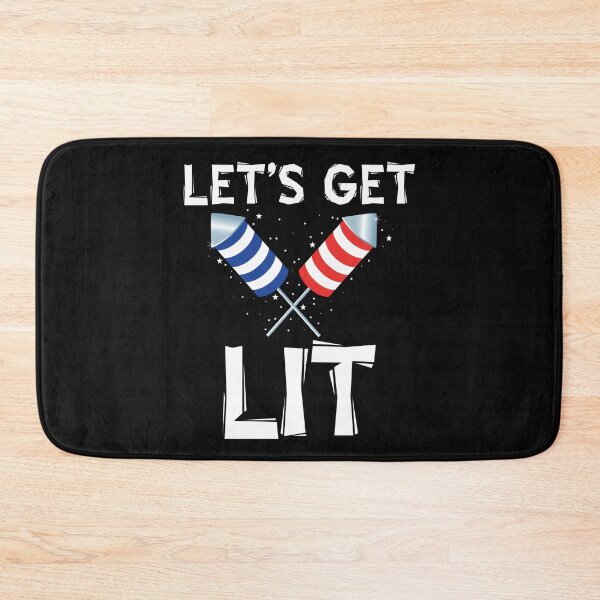 Item preview, Vintage Lets Get lit Typography and illustration  designed and sold by garniturex.