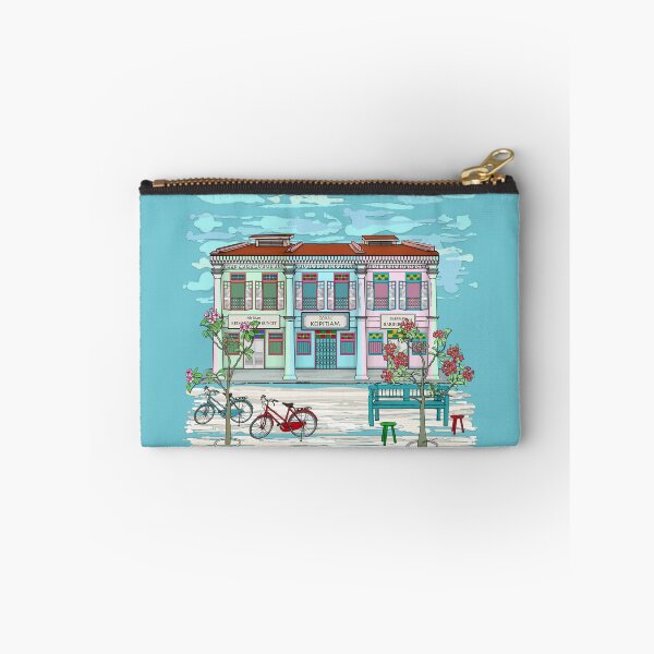 Item preview, PERANAKAN SHOPHOUSE Turquoise designed and sold by designsMM.