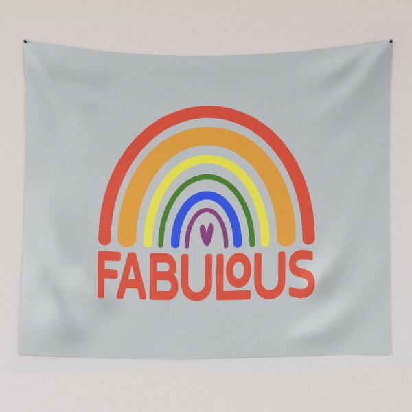 Item preview, Rainbow Queer and Fabulous | LGBTQ Pride designed and sold by Petra Becker.