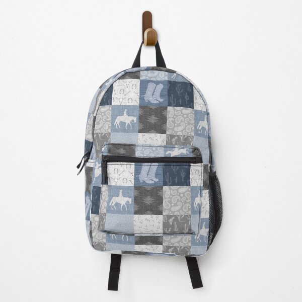 Item preview, Cowboy Patchwork - Blue/ Grey designed and sold by SugarPineDesign.