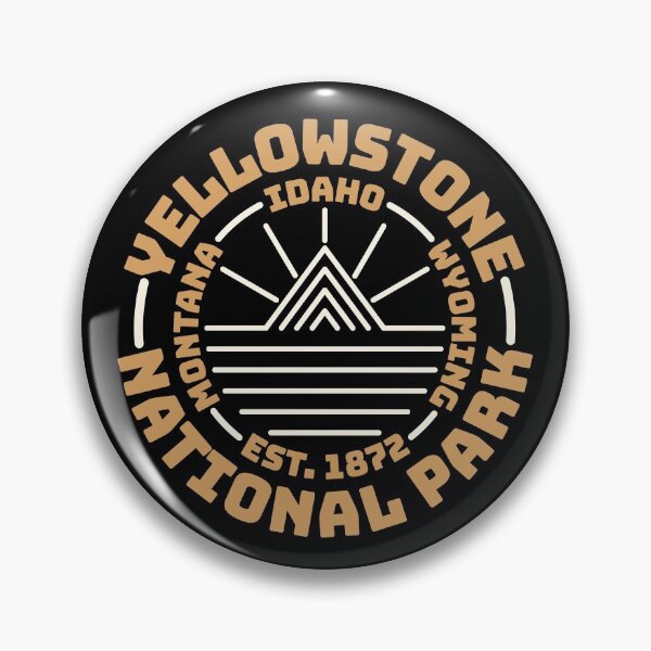 Item preview, Yellowstone National Park Minimalist Line Drawing designed and sold by Go-Fun.