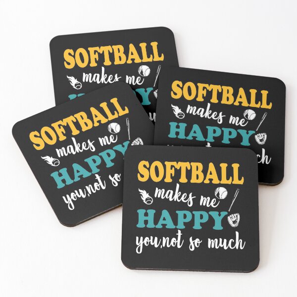 Item preview,  Softball Makes Me Happy You Not So Much, Dad Softball ,Funny Saying Gift For Softball Player designed and sold by Rassitni.