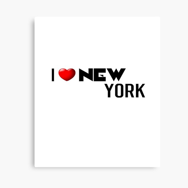 Ich liebe New York. Leinwanddruck