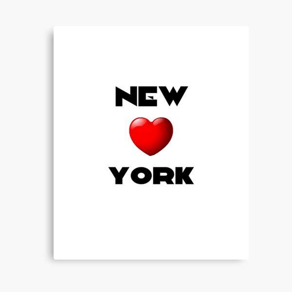 Ich liebe New York "Herz" Leinwanddruck
