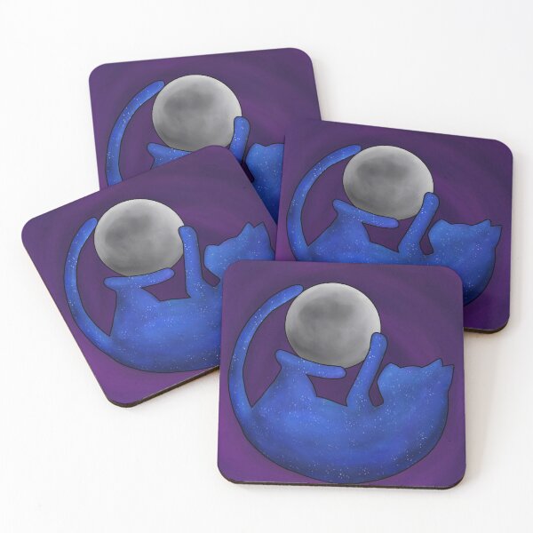 Item preview, Galaxy Cat Playing With The Moon designed and sold by Brandyn Saunders.