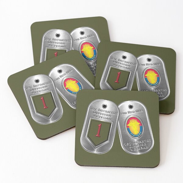 Item preview,  1st Infantry Division “Custom Vintage Tags”  designed and sold by SoldierAlways.