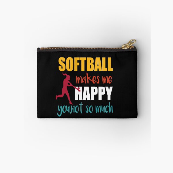 Item preview,  Softball Makes Me Happy You Not So Much, Softball Coach Mom,Funny Gift Design For American Softball Mom designed and sold by Rassitni.