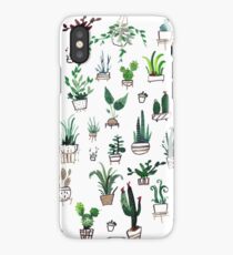 Succulent Plants Watercolor iPhone Case