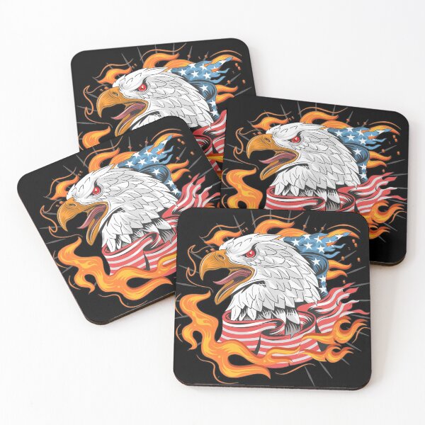 Item preview, eagle usa flag fire designed and sold by teemix.
