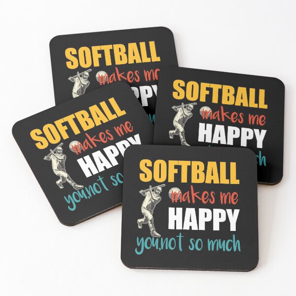 Item preview,  Softball Makes Me Happy You Not So Much, Softball Player,Funny Gift For Softball Mom designed and sold by Rassitni.
