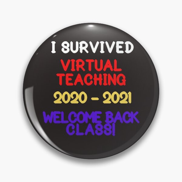 Item preview, I Survived Virtual Teaching 2020 - 2021 Retro Vintage Graphic Design designed and sold by delohill.
