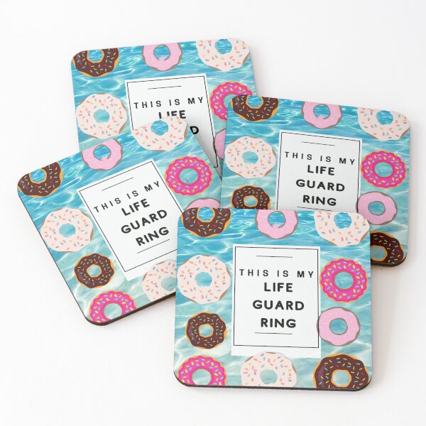 Item preview, Funny Cute Donuts Swimming Pool Life Guard Ring  designed and sold by missionbear.
