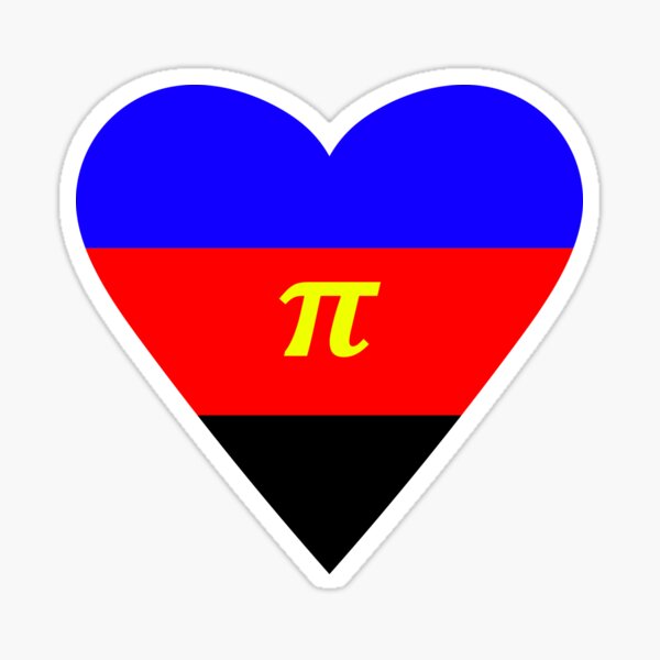 Polyamory Flag Heart Sticker