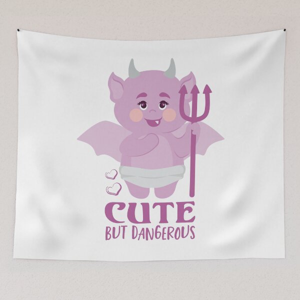 Item preview, Cute But Dangerous Baby Devil | Sarcastic designed and sold by Petra Becker.